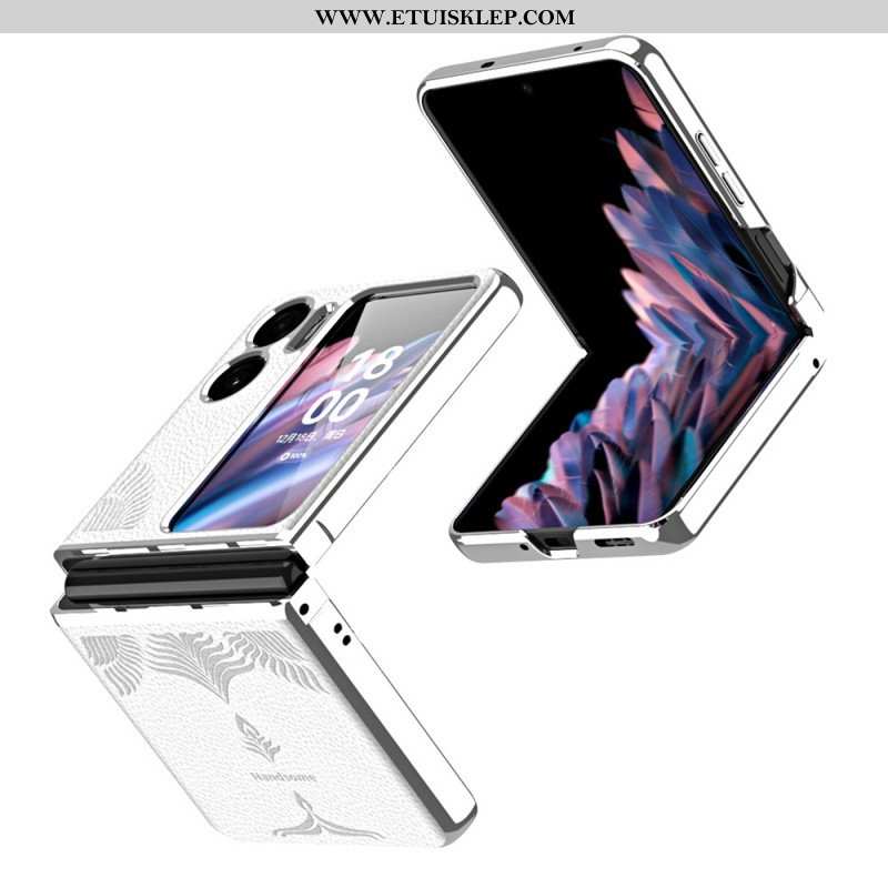 Etui do Oppo Find N2 Flip Etui Folio Styl Skóry Liczi